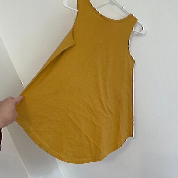 NEW NWT SIMPLY SOUTHERN Lake Life Tank Mustard Yellow Graphic Preppy Cotton sz S - Picture 11 of 11